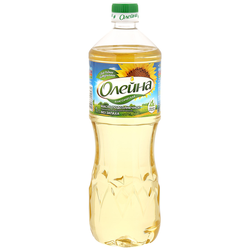 Sunflower oil refined, Oleyna, 1 l – Buy Online at GastronomUSA