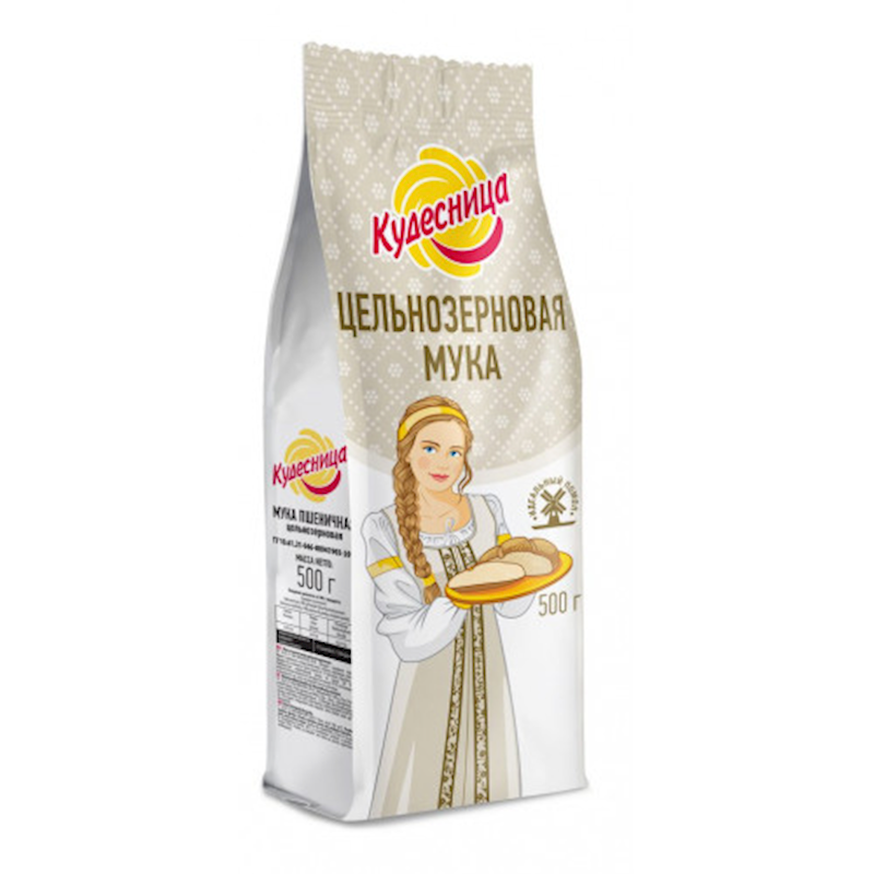 Ամբողջահատիկ ցորենի ալյուր, Kudesnitsa, 500 գ