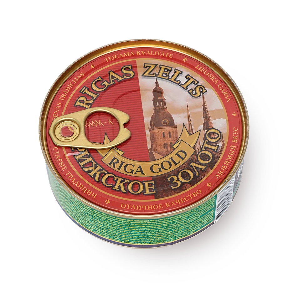 zelts riga Riga Gold Sprats in Tomato Sauce - 240 Grams - North Park Produce