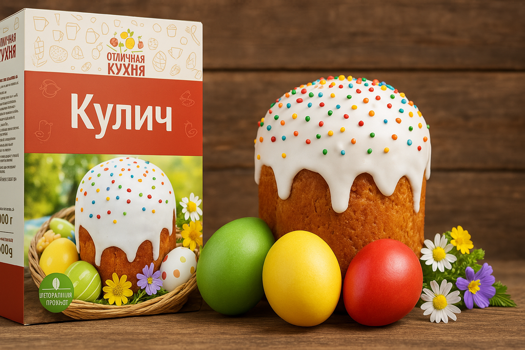 Baking mix for Kulich, Otlichnaya kuchnya, 400 g