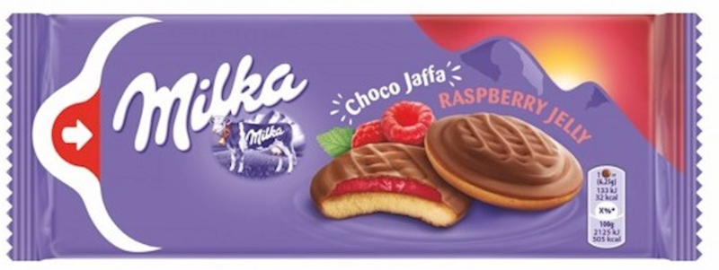Milka glazed cookies with raspberry jelly, 147 g – Buy Online at ...