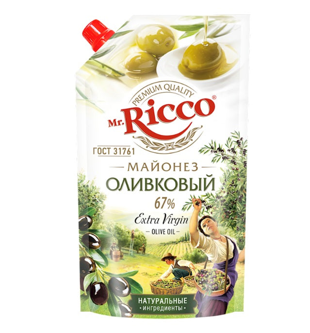 Mayonnaise olive extra virgin 67%, Mr. Ricco, 400 g – Buy Online at ...