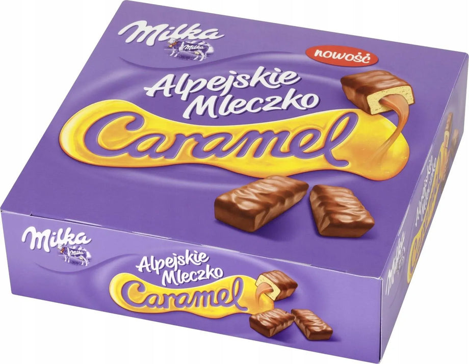 Souffle candy box with caramel filling, Milka, 350 g – Buy Online