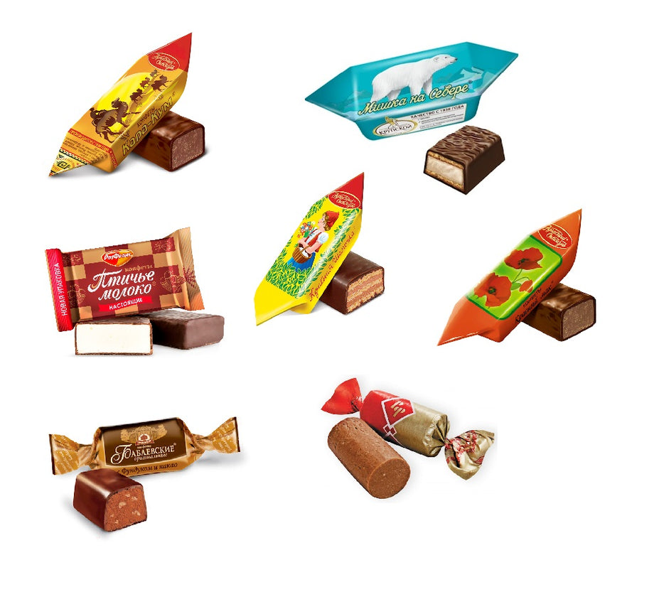 Chocolate candies mix 2, Krasnyi Oktyabr, 1 lb – Buy Online at