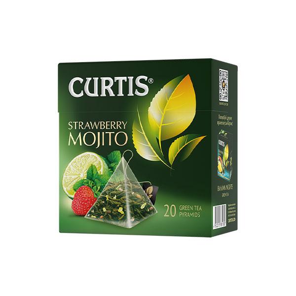 Unique cocktail taste. Light and refreshing, you can perfectly approach the summer season: the sweet aroma of strawberries, the coolness of mint, the freshness of citrus fruits and the choice of green tea - a bright variation of Mojito tea with an intriguing note of ripe strawberries.